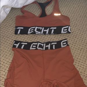 Matching workout outfit